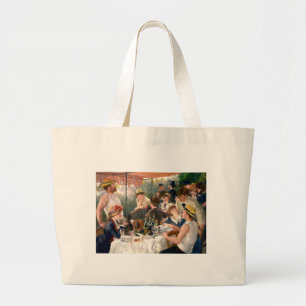 Bolsa Tote Grande Partido do Barco Renoir French Luncheon