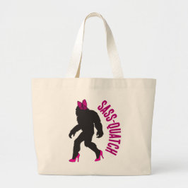 Bolsa Tote Grande Partido Personalizado Bridal Favor Chic Sasquatch