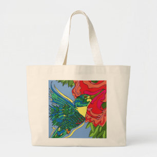 Bolsa Tote Grande Pássaro