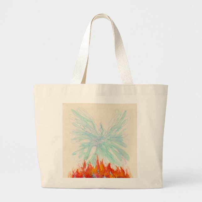 Bolsa Tote Grande PÁSSARO de PHOENIX por SHARON SHARPE (Frente)