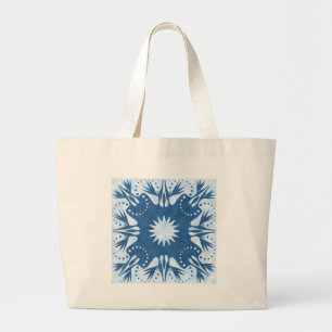 Bolsa Tote Grande Pássaro do bloco havaiano da edredão do paraíso