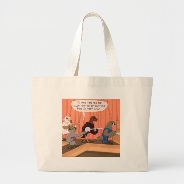 Bolsa Tote Grande Pássaros Do Concurso Prey Talon (Frente)