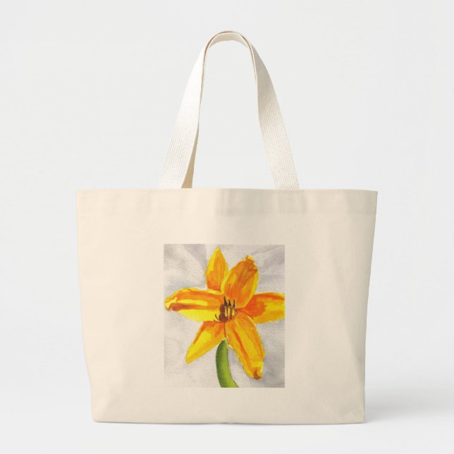 Bolsa Tote Grande Pastel Day Lily (Frente)