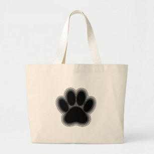 Bolsa Tote Grande Pata de Cães com Descrições