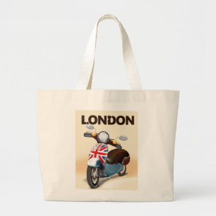 Bolsa Tote Grande Patinete de solteiros de Londres.
