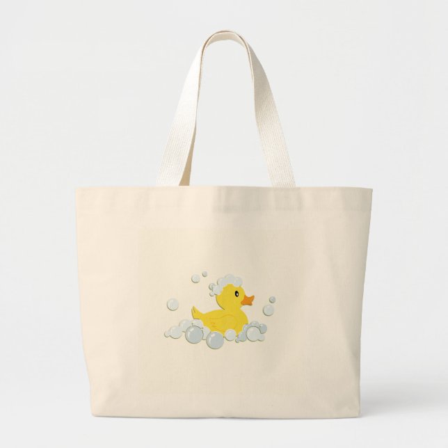 Bolsa Tote Grande Pato de Borracha em Bolhas (Frente)