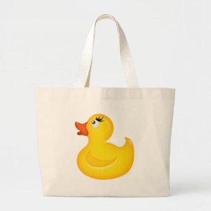 Bolsa Tote Grande Patos de borracha amarela