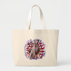 Bolsa Tote Grande Patriota de Weimaraner