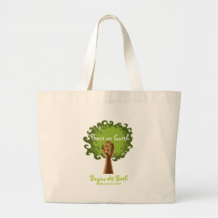 Bolsa Tote Grande Paz na parteira da terra…