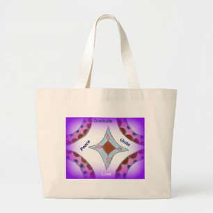 Bolsa Tote Grande Peace Love Unity hakuna matata .png