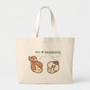 Bolsa Tote Grande PEBBLES™ e Bam Bam Love Bedrock