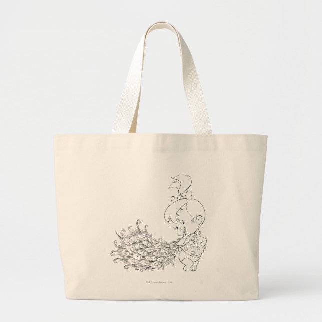 Bolsa Tote Grande PEBBLES™ Em Pavão (Frente)