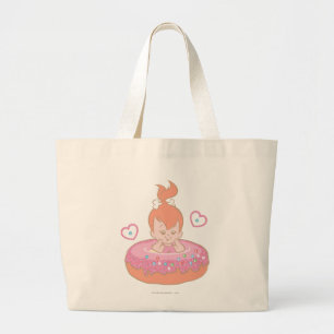 Bolsa Tote Grande PEBBLES™ em Rosquinha