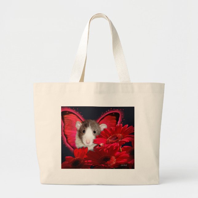 Bolsa Tote Grande Peekaboo, eu ver o ensacar (Frente)