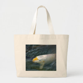 Bolsa Tote Grande Peixe Goldfish No Lago