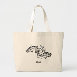 Bolsa Tote Grande Peixes