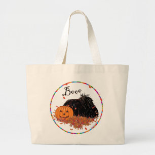 Bolsa Tote Grande Pekingese Halloween
