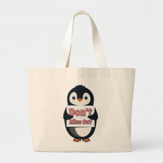 Bolsa Tote Grande Penguin Sign: Don’t Miss Out