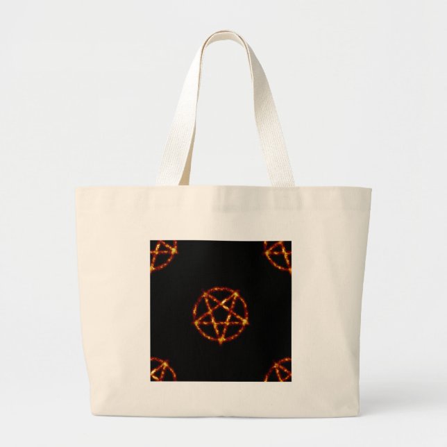 Bolsa Tote Grande pentagram (Frente)