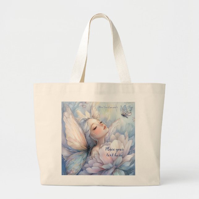 Bolsa Tote Grande Peônia Do Amanhecer (Frente)