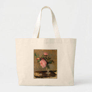 Bolsa Tote Grande Peonies Berthe Morisot Fine Art