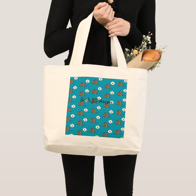 Bolsa Tote Grande pequeno Esquilo (Frente (produto))
