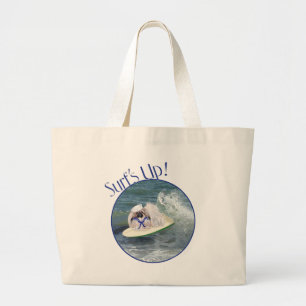 Bolsa Tote Grande Pequinês Surfista