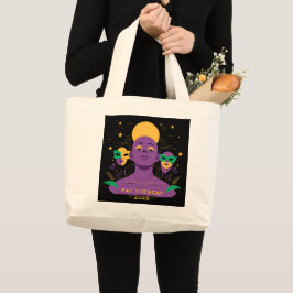 Bolsa Tote Grande Perfeito para o Mardi Gras 2026