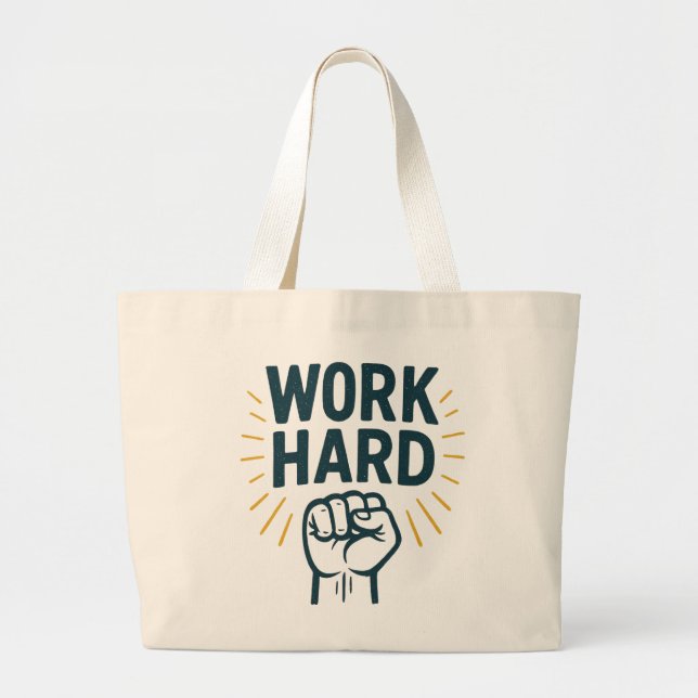 Bolsa Tote Grande Perseguição implacável da grandeza (Frente)