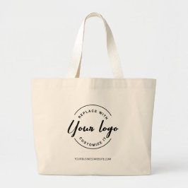 Bolsa Tote Grande Personalize o logotipo da sua empresa aqui e no si
