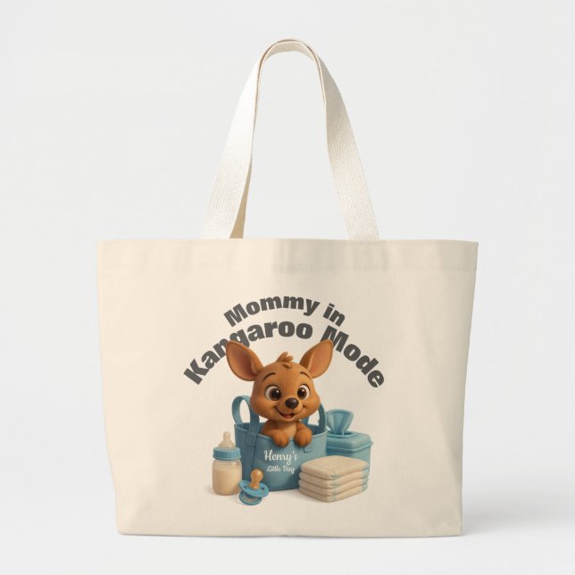 Bolsa Tote Grande Personalized Baby Tote Bag – Deer & Gifts (Frente)