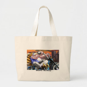 Bolsa Tote Grande Peru do Inferno Camisetas Engraçadas de Ação de Gr