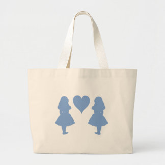 Bolsa Tote Grande Pervinca Alice azul a Alice