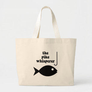 Bolsa Tote Grande pesca do whisperer do pique