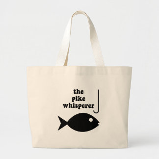 Bolsa Tote Grande pesca do whisperer do pique