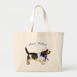Bolsa Tote Grande Petit Basset Griffon Vendeen Sailor