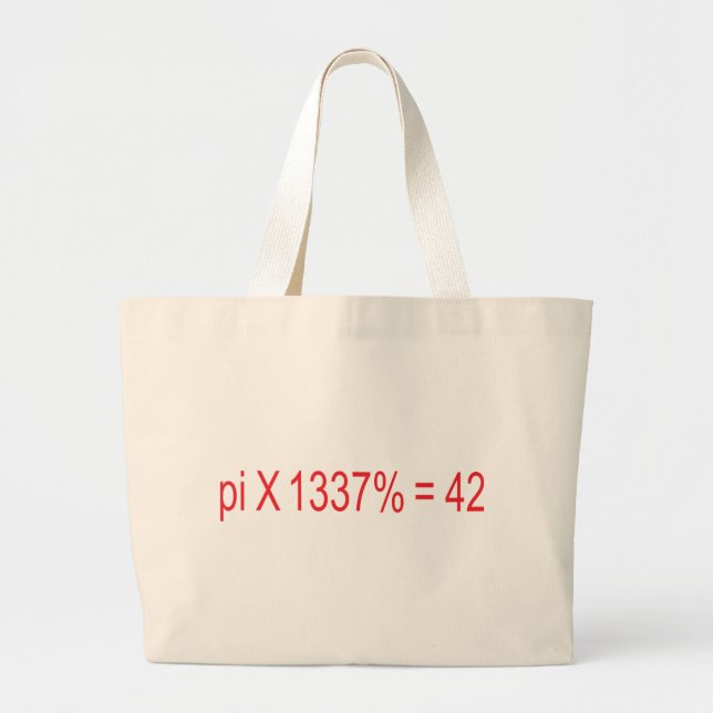 Bolsa Tote Grande pi X 1337% = 42 Grande Bandeja de Tota (Frente)