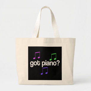 Bolsa Tote Grande Piano obtido colorido Totebag