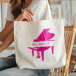 Bolsa Tote Grande Piano Personalizado