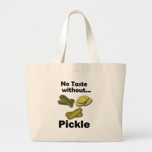 Bolsa Tote Grande Picles de Pepino Sem Gosto Sem Picles
