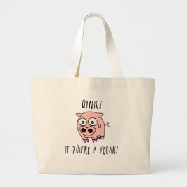 Bolsa Tote Grande Pig Vegan