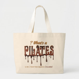 Bolsa Tote Grande Pilatos Engraçados Dipados no Chocolate