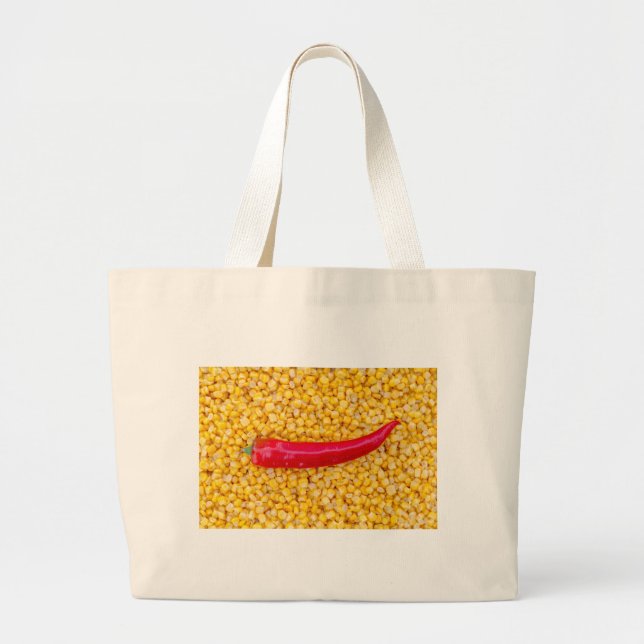 Bolsa Tote Grande Pimentão doce no milho (Frente)
