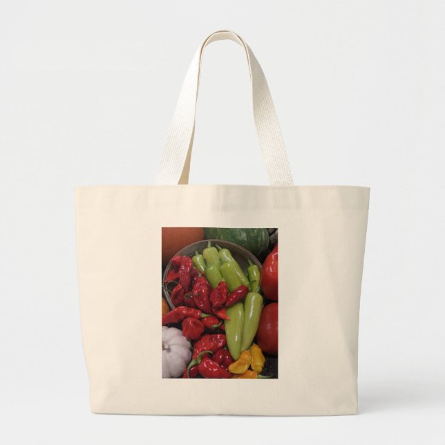 Bolsa Tote Grande Pimentos Chili (Frente)