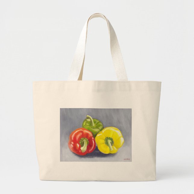 Bolsa Tote Grande Pimentos de células (Frente)