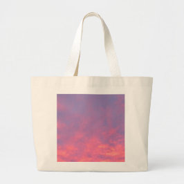 Bolsa Tote Grande Pink Sky Day Photography