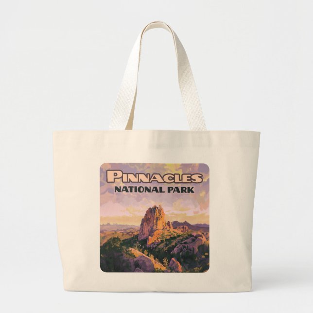 Bolsa Tote Grande Pinnacle National Park Butts California (Frente)