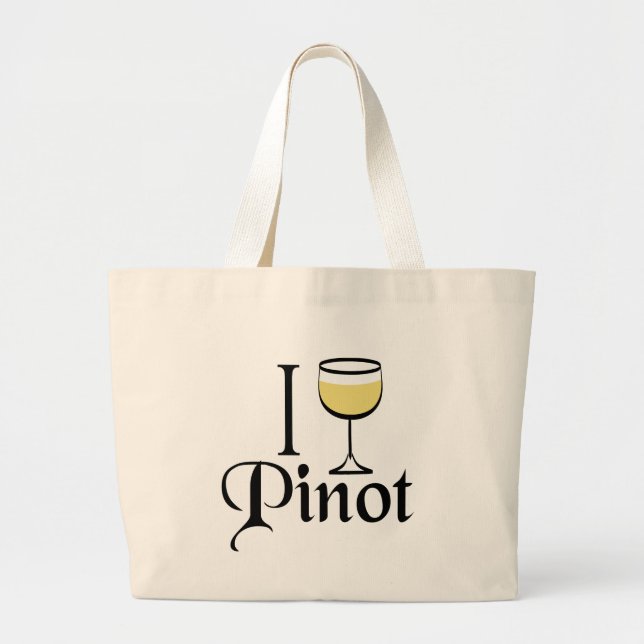 Bolsa Tote Grande Pinot Grigio Wine Lover (Frente)