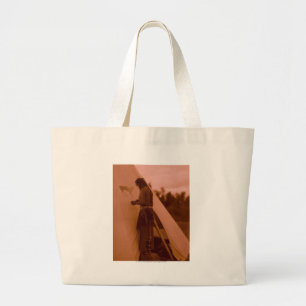 Bolsa Tote Grande Pintando o sinal de sua medicina