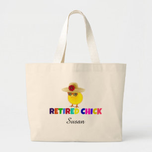 Bolsa Tote Grande Pintinho aposentado, tão fofo. Personalize com se